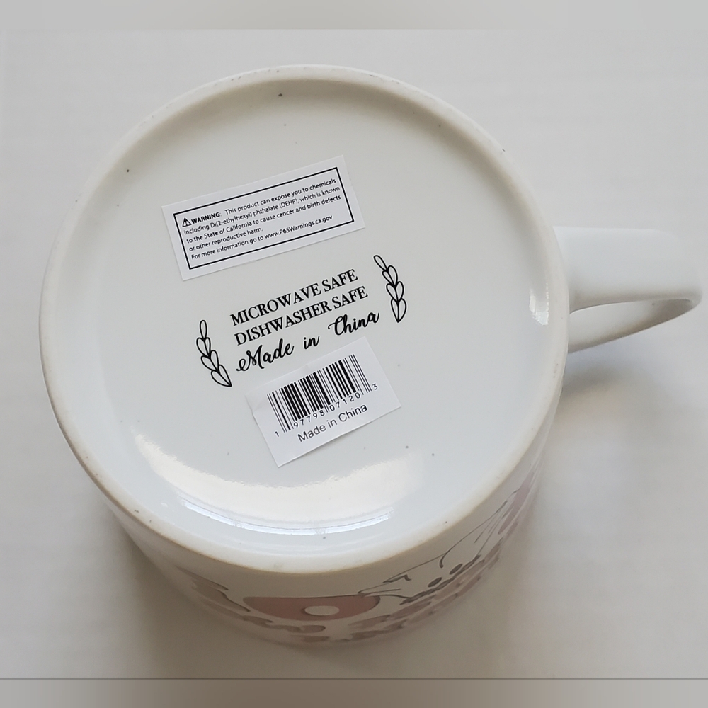 White and Pink Ghost Themed 24oz Mug - Picture 2 of 8